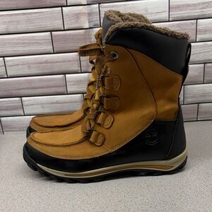 Timberland Chilberg Waterproof Winter Leather 200GM Primaloft Youth size 7 Boots